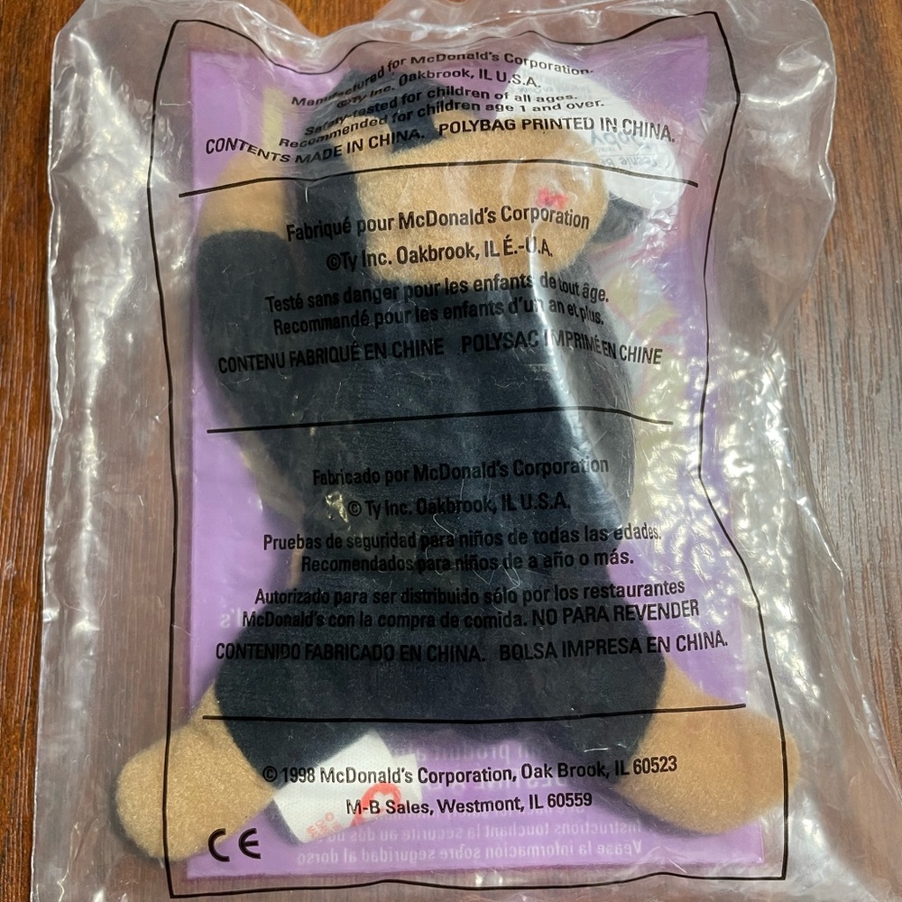 McDonald's original TY beanie baby 1998 "Doby”